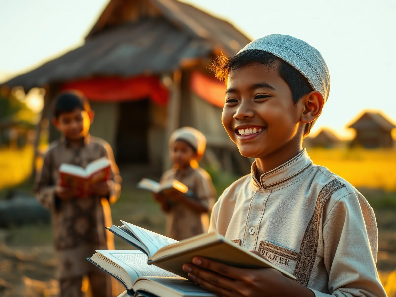 Anak Indonesia membaca Al-Qur'an